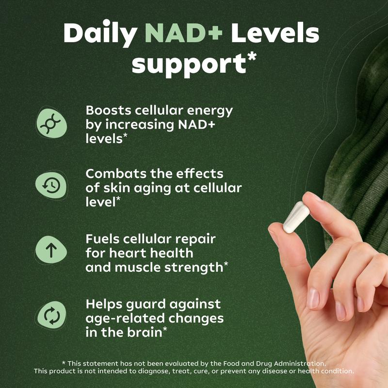 Reus Research NR900 - NAD+ Supplement for Skin Aging Support, Energy, and Focus